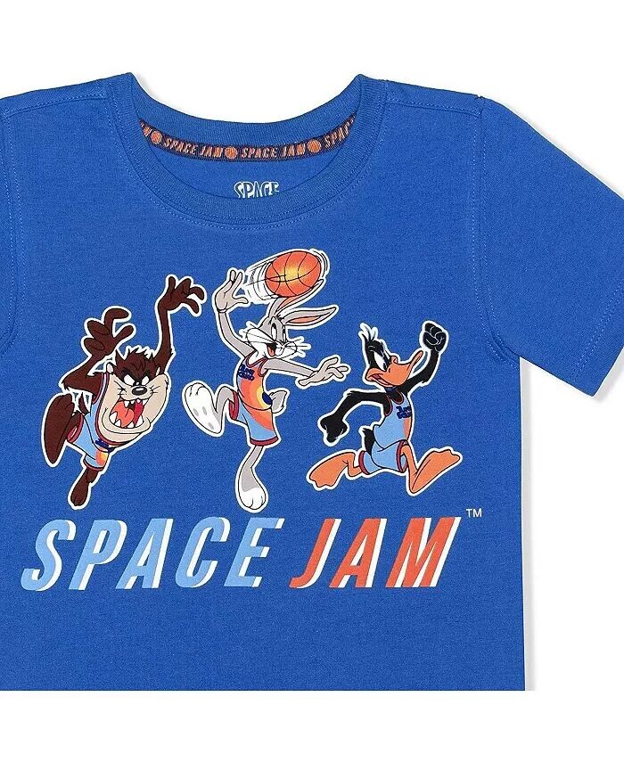 

Синяя футболка Space Jam для малышей Children'S Apparel Network, синий