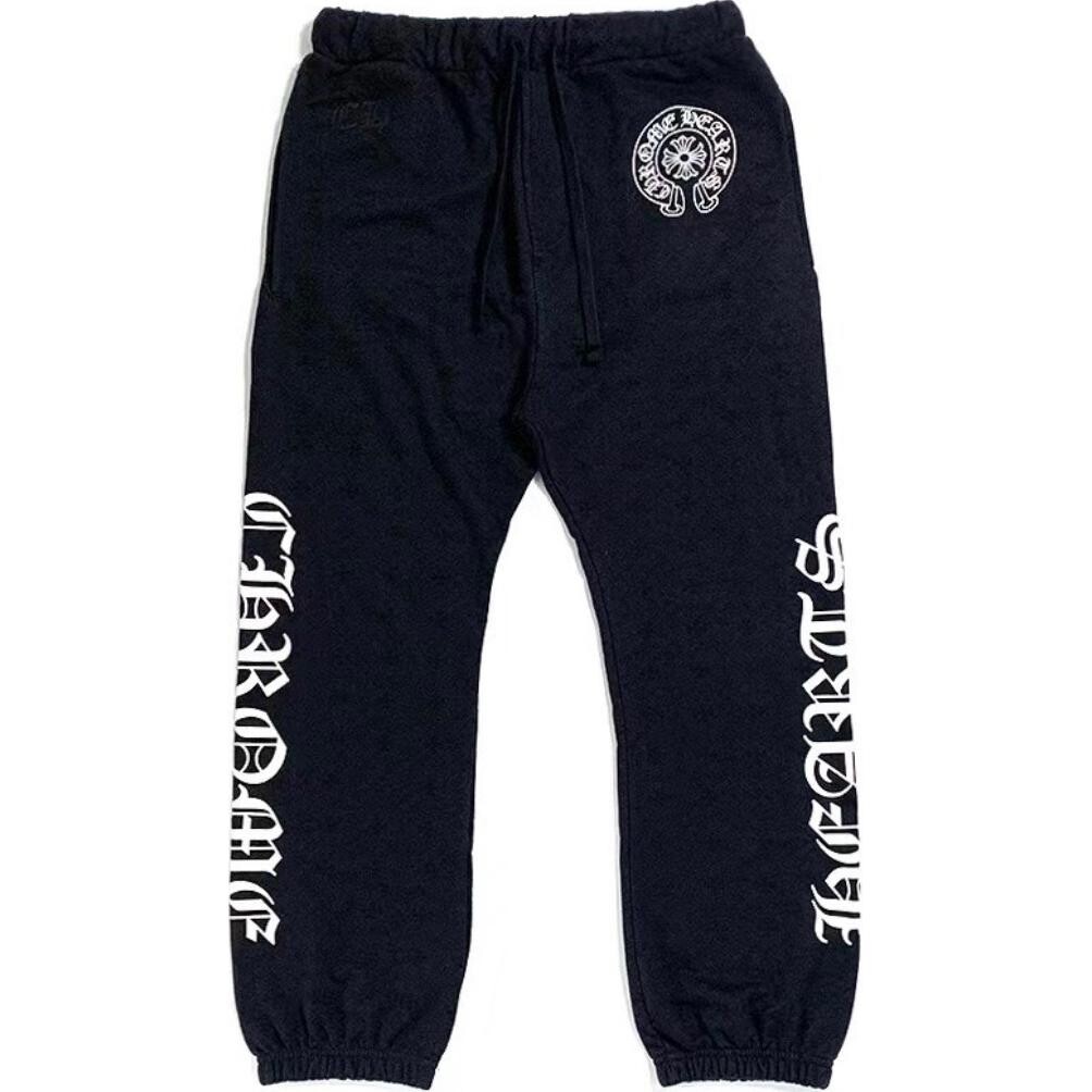 

Повседневные брюки мужские черные Chrome Hearts, черный