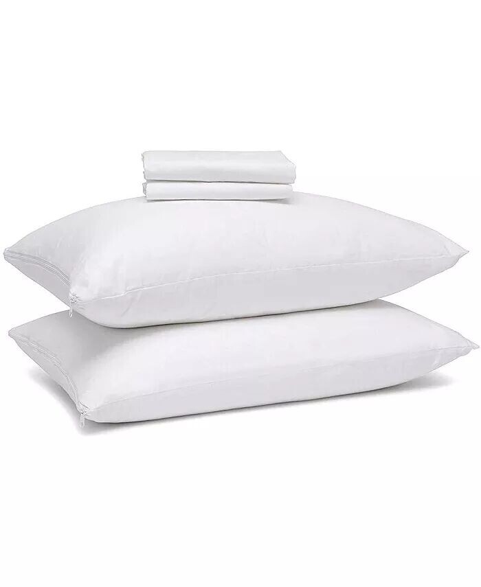 

Защитные чехлы для хлопковых подушек (4 шт.) Right Choice Bedding, белый