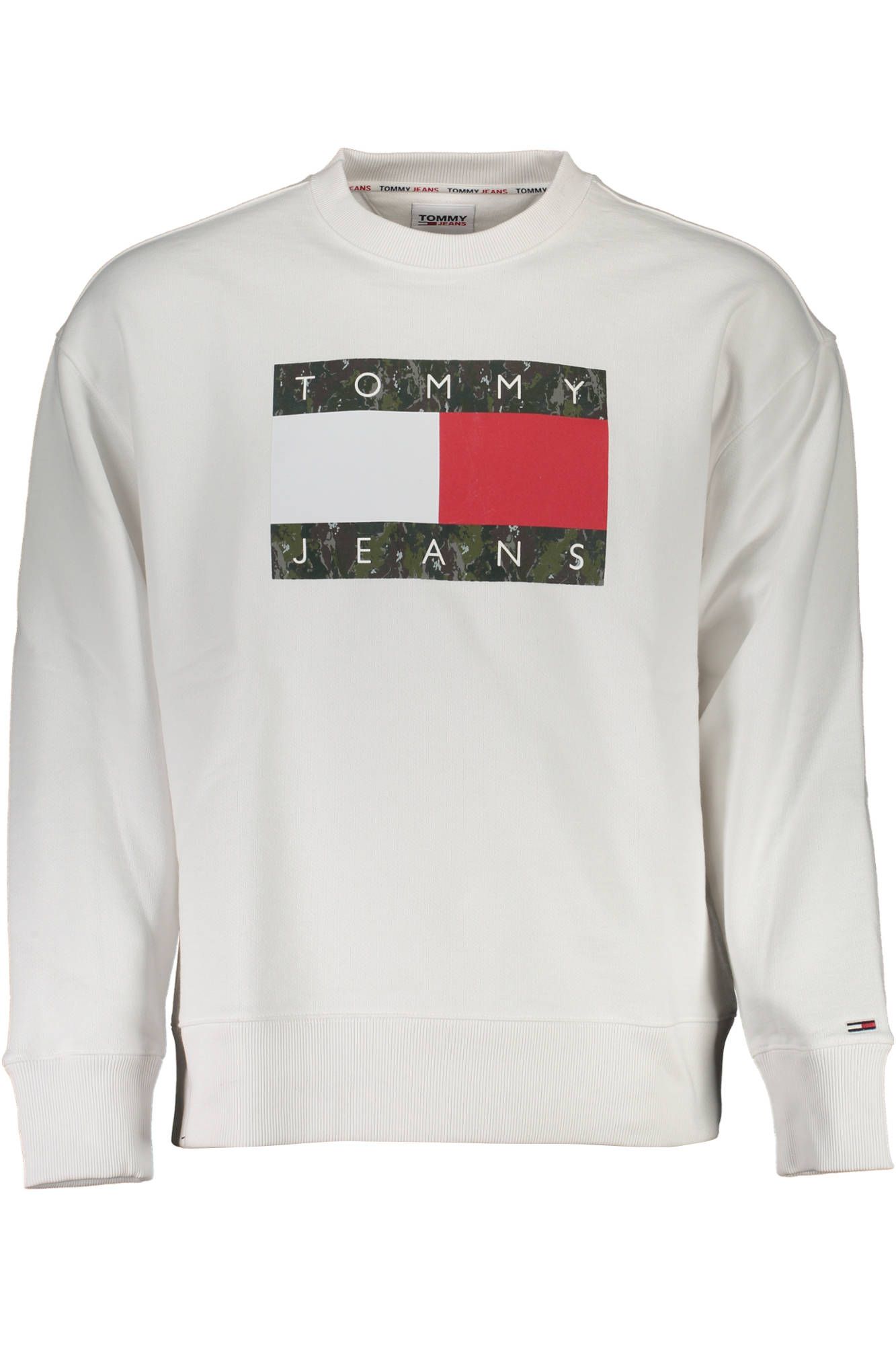 

Белый хлопковый мужской свитер Tommy Hilfiger