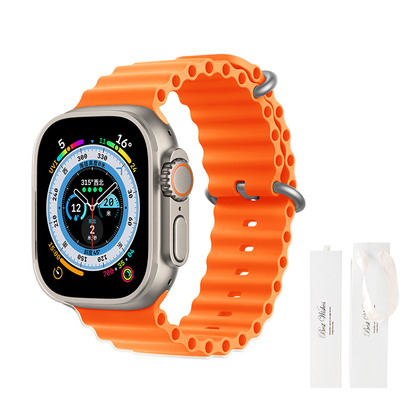 

Wepro Часы Strap Apple Compatibility Silicone Material, [Orange+White Moonlight Box]
