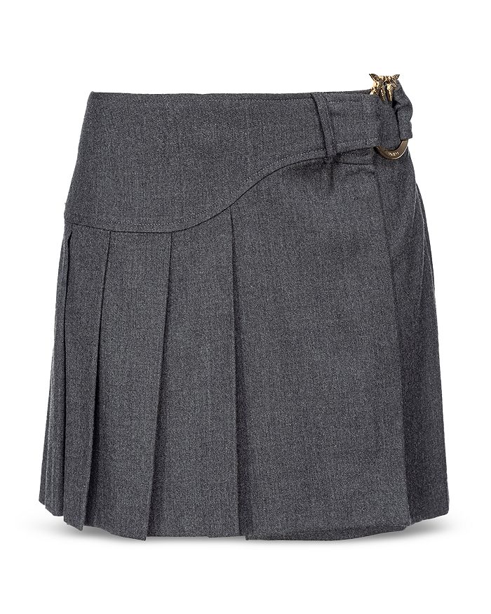

Мини-юбка Garo Flannel в складку PINKO, серый