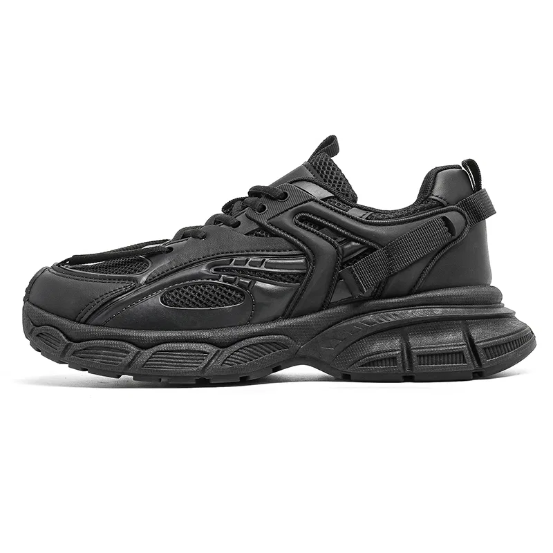 Кроссовки Chunky из кожи TELENT Black