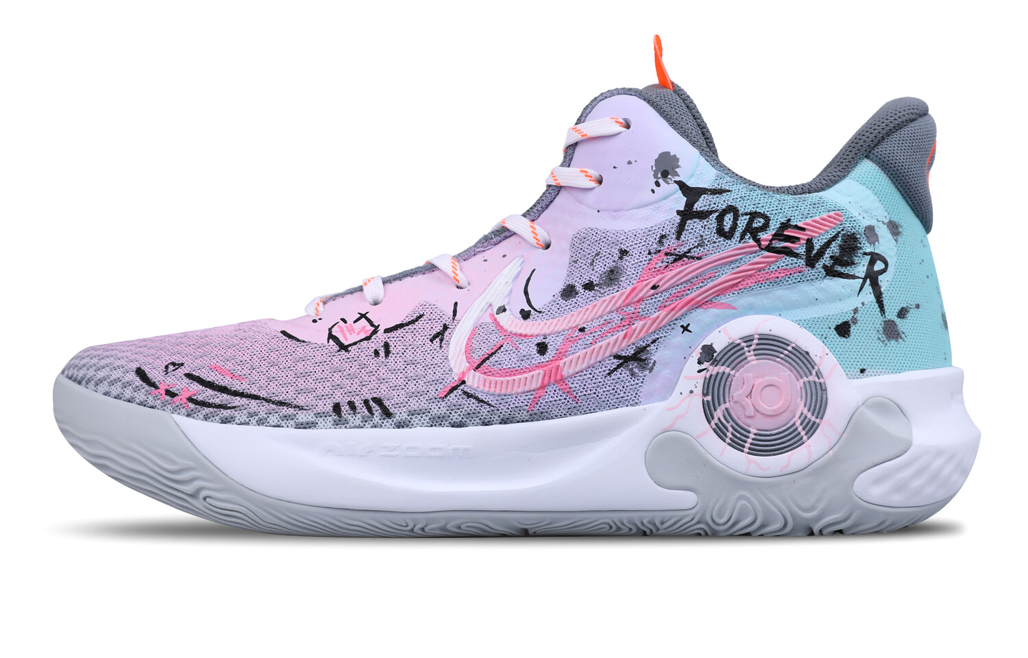 

Баскетбольные кроссовки KD Trey 5 IX Basketball Shoes Unisex Mid-Top Pink Nike, светло-фиолетовый