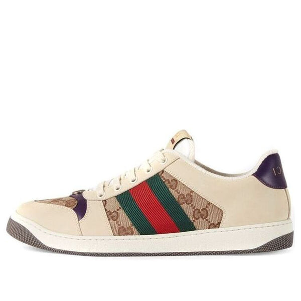 

Кроссовки screener gg sneaker 'beige dark blue' Gucci, бежевый