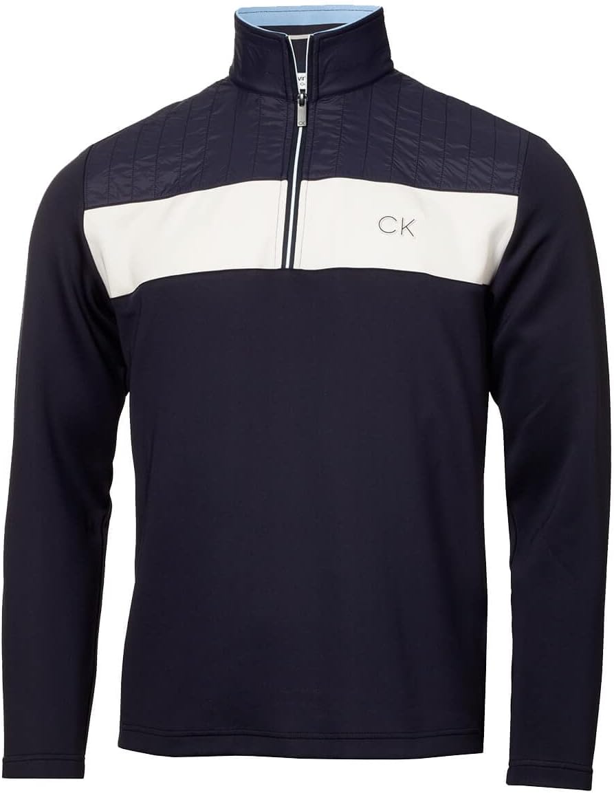 

Мужской утепленный свитер для гольфа Calvin Klein Danvers с застежкой-молнией 1/4, Navy
