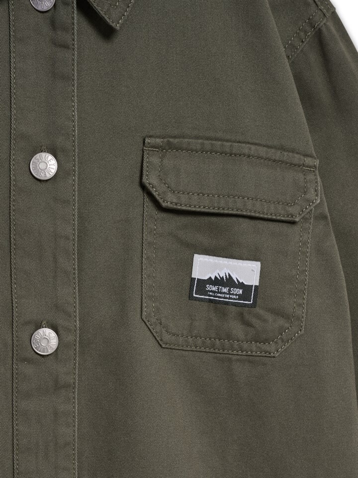 Футболка Sometime Soon T-Shirt L/S Stsark Kinder, цвет DUSTY OLIVE — фото 3