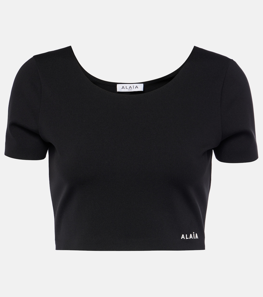 

Кроп-топ с логотипом Alaïa, Noir Alaia