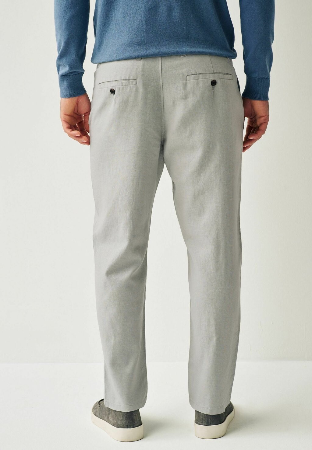 Чиносы DRAWSTRING REGULAR FIT Next, светло-серый — фото 4