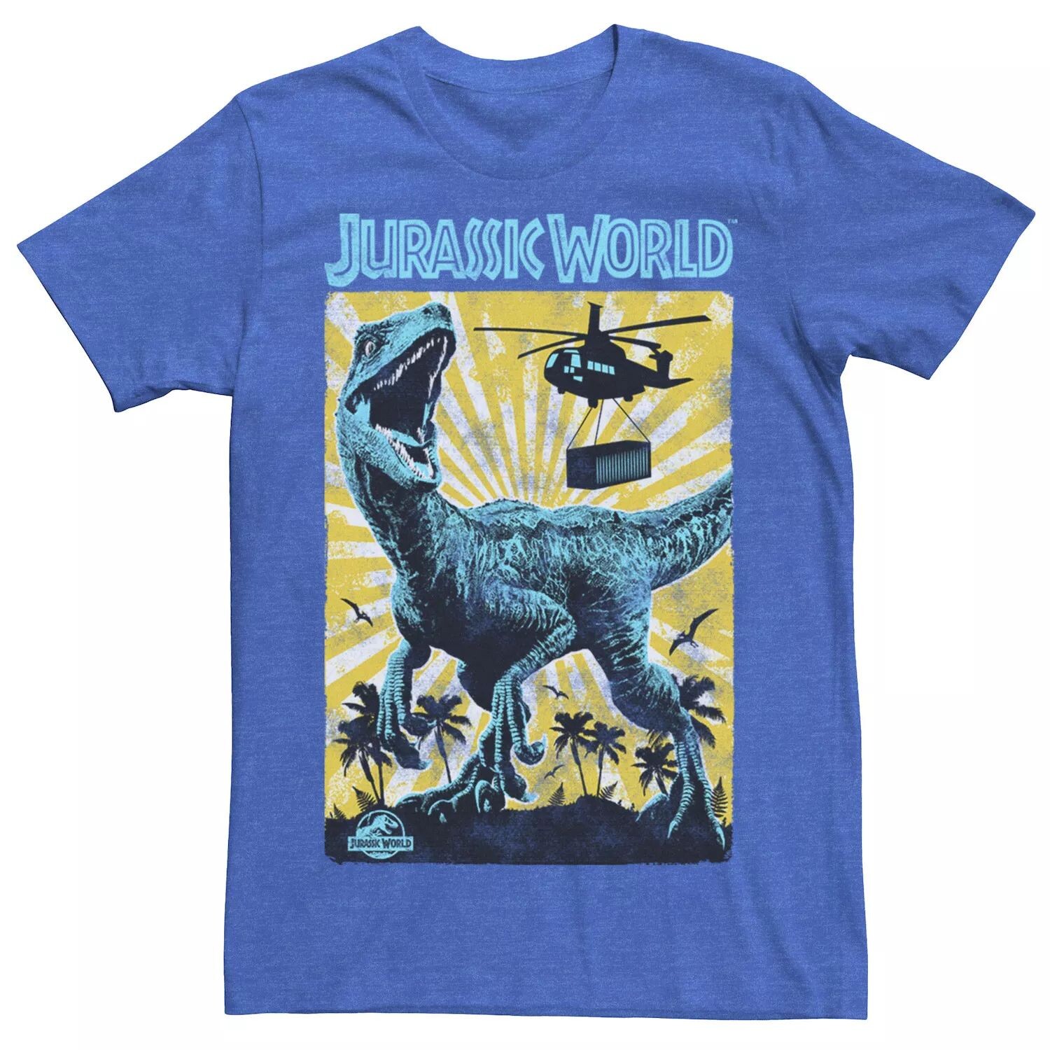 

Мужская футболка Jurassic World T-Rex Color Pop Retro Poster Licensed Character
