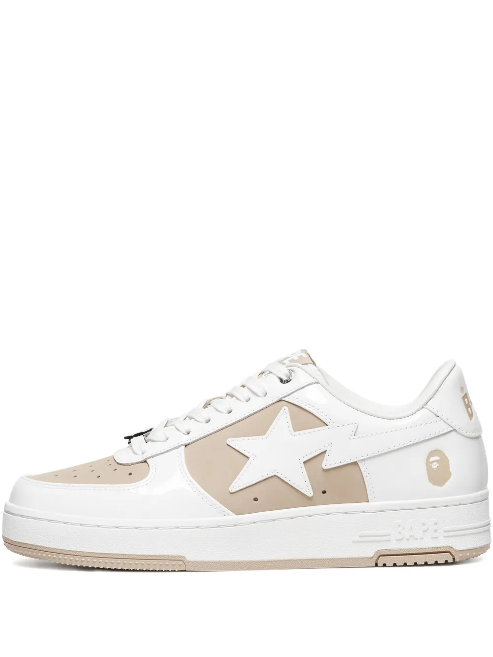 Кроссовки с нашивками A BATHING APE, белый