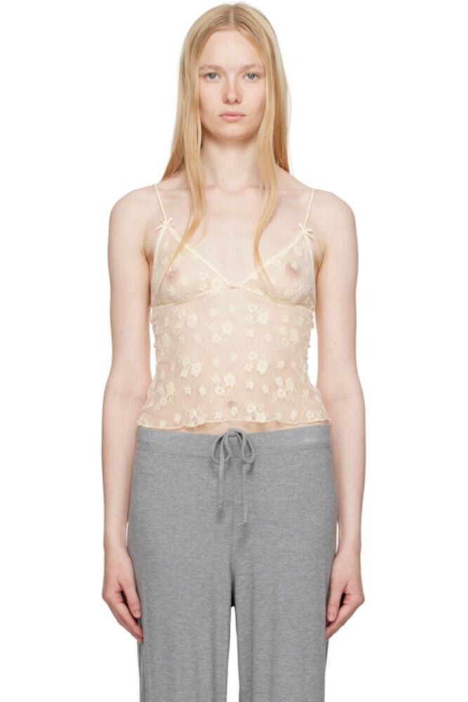 

SSENSE Exclusive Yellow Spring Intimates Треугольная майка SKIMS