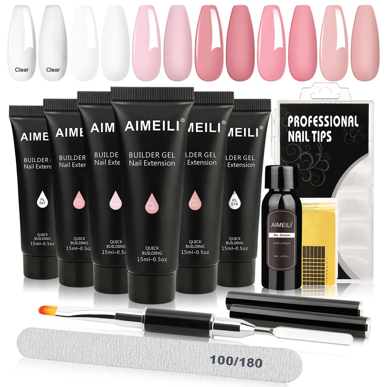 Набор гелей-строителей AIMEILI из 6 нюдовых цветов Aimeili, Builder Kit13