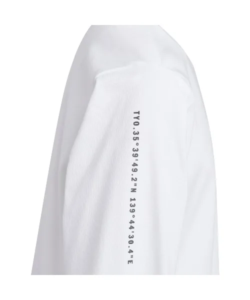 Детская футболка с длинным рукавом свободного кроя adidas Love Single Jersey бирюзовая — фото 4