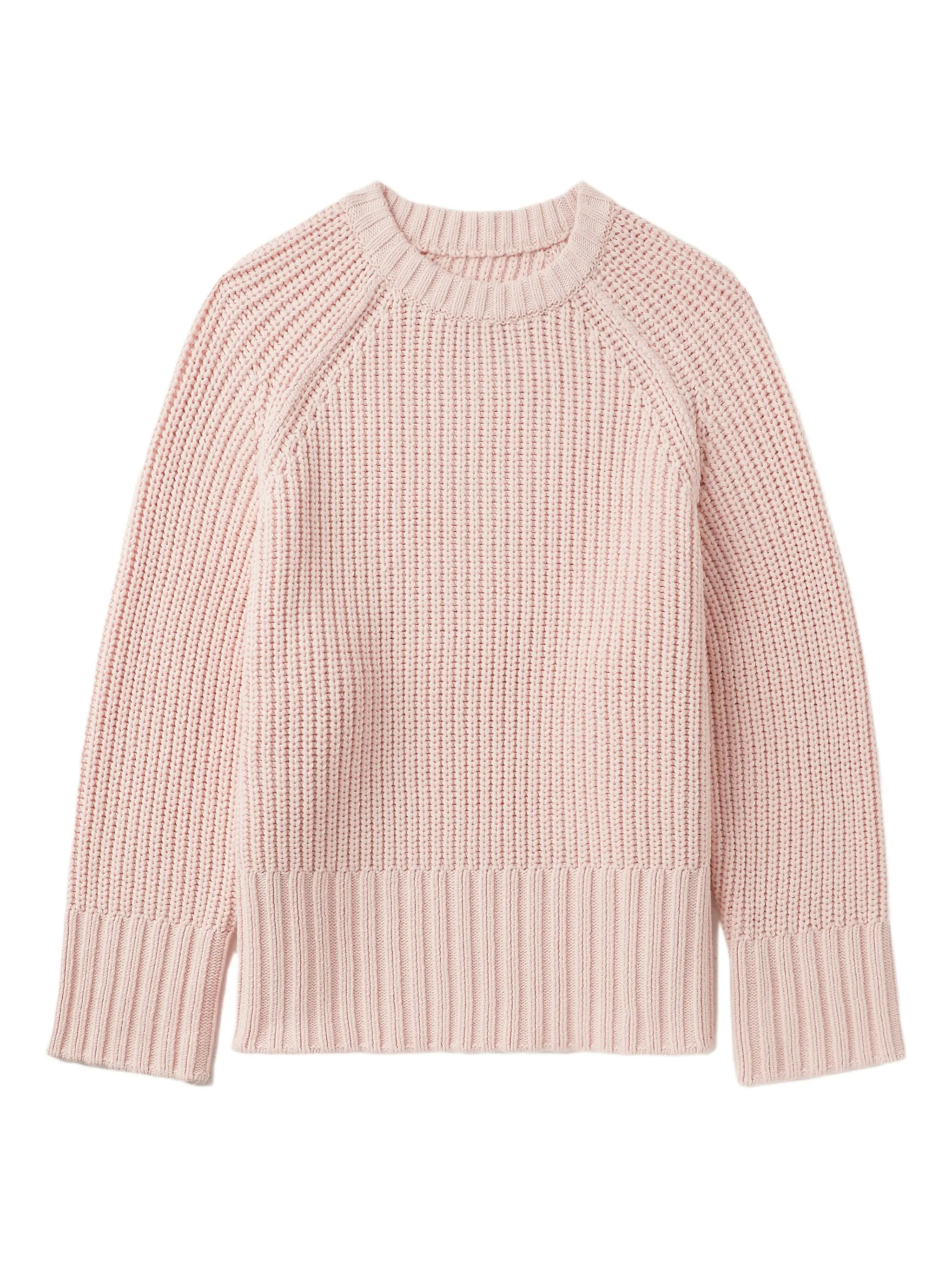 

Свитер в рубчик Low Classic, розовый