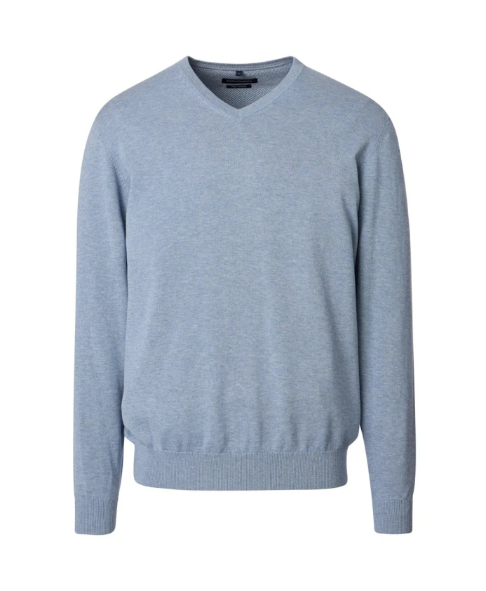 

Пуловер с V-образным вырезом Katt, синий