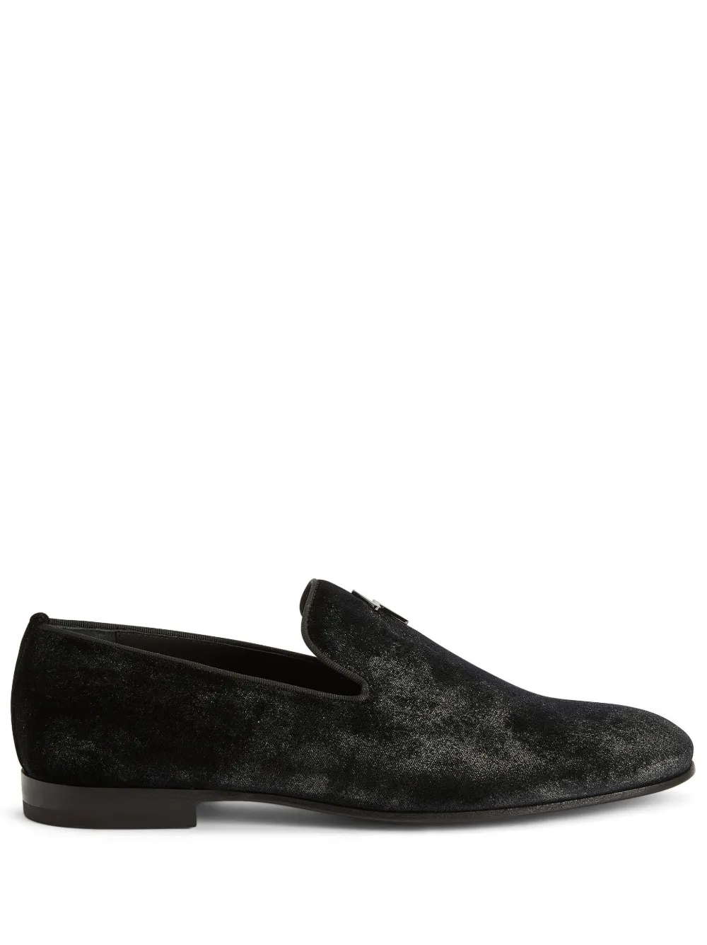 

Бархатные лоферы Giuseppe Zanotti, черный