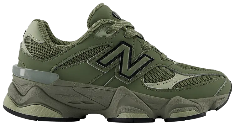 

Кроссовки New Balance 9060 Little Kid 'Dark Olivine', зеленый