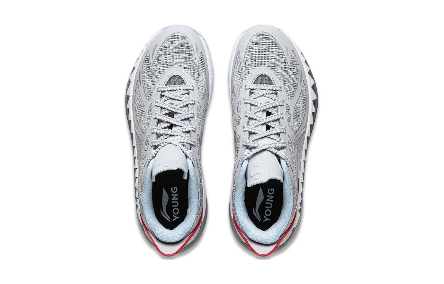 Баскетбольные кроссовки SONIC 12 Kids GS Low-top Mist Grey Lining Young, серый — фото 4