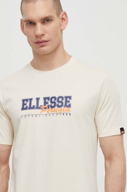 

Хлопковая футболка Zagda T-Shirt Ellesse, бежевый