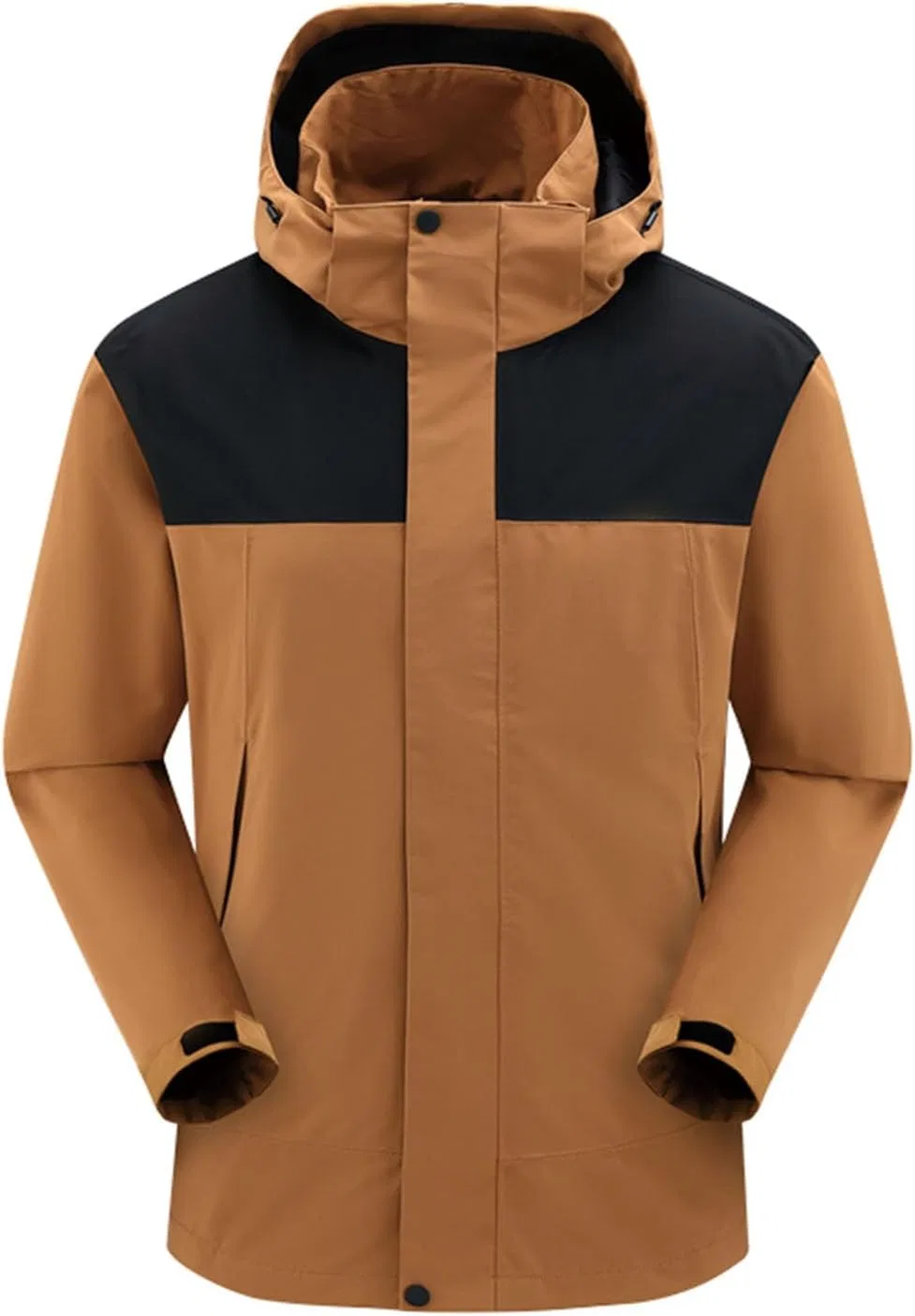 Мужская куртка Full-Zip, водонепроницаемая, с капюшоном, флисовая подкладка, ветрозащитная, Generic, Yellow