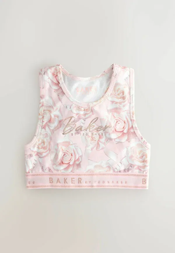 Топ укороченный Regular fit 3 pack Baker By Ted Baker, розовый бант — фото 3
