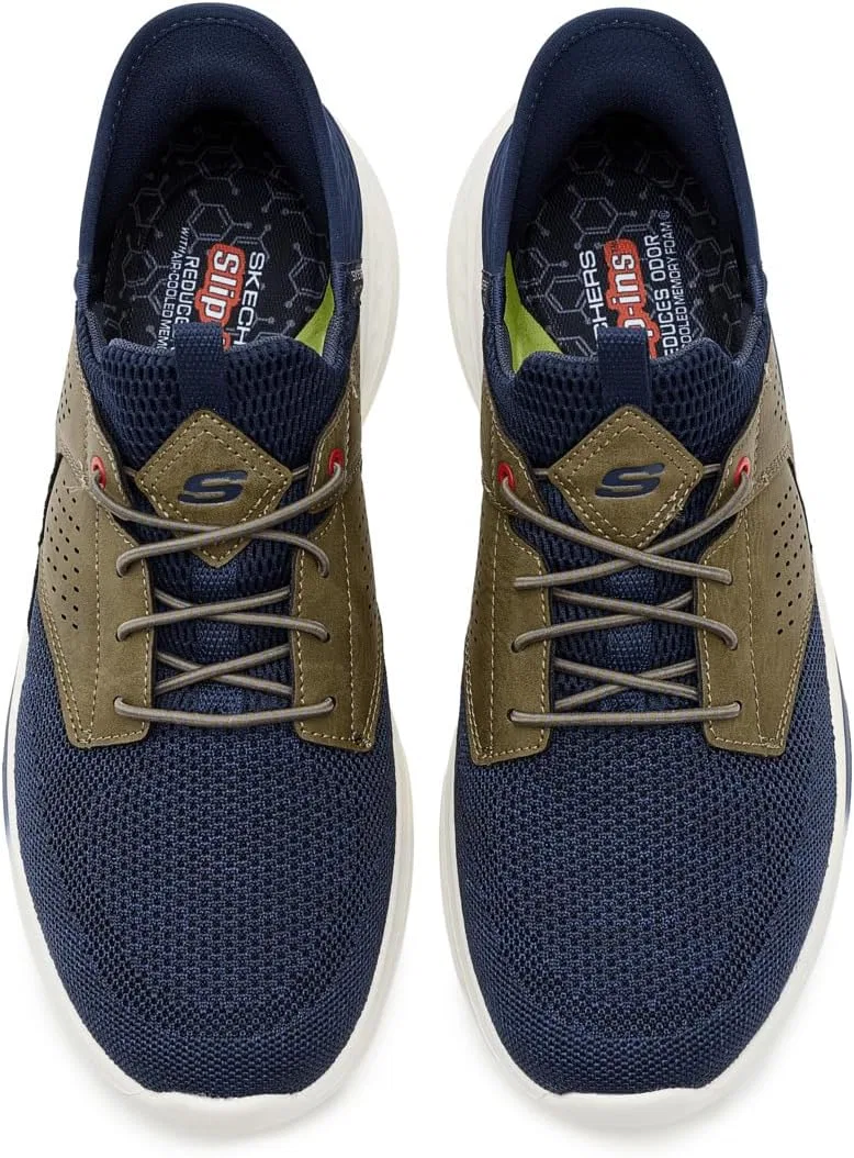 Мужские кроссовки Skechers Slade-Caster, Navy Tan — фото 2
