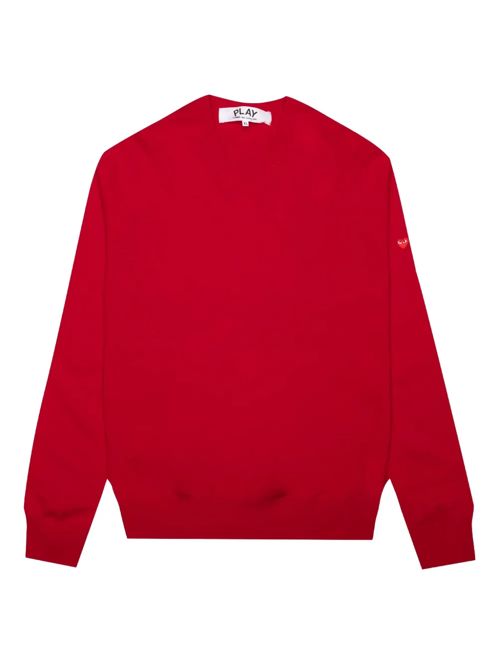 

Свитер с сердечками Comme Des Garçons Play, красный