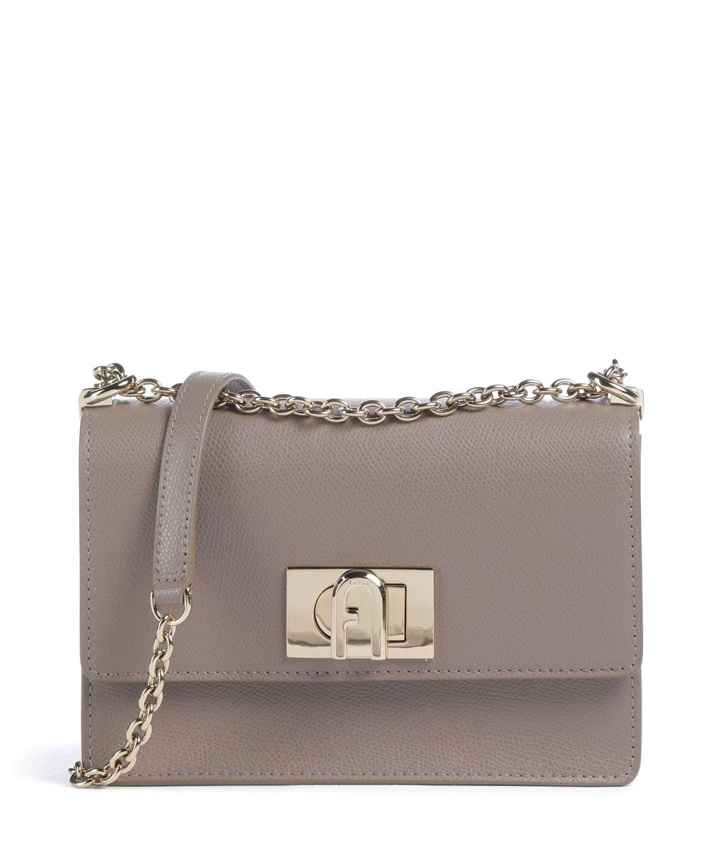

1927 мини-сумка через плечо из зернистой коровьей кожи Furla, коричневый