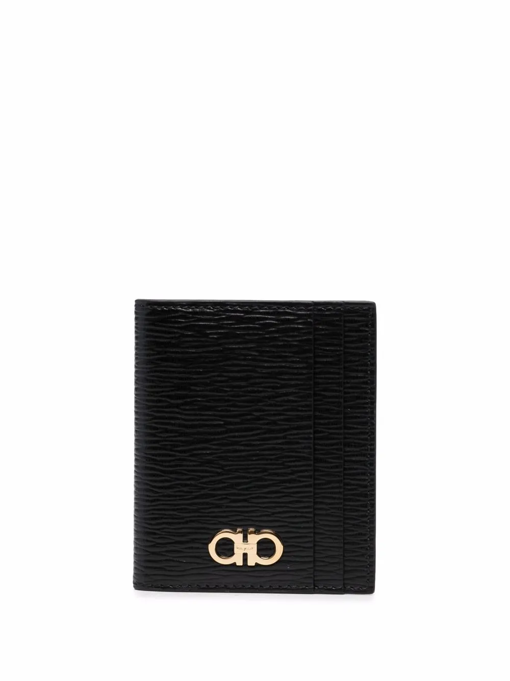 

Картхолдер с декором Gancini Ferragamo, черный