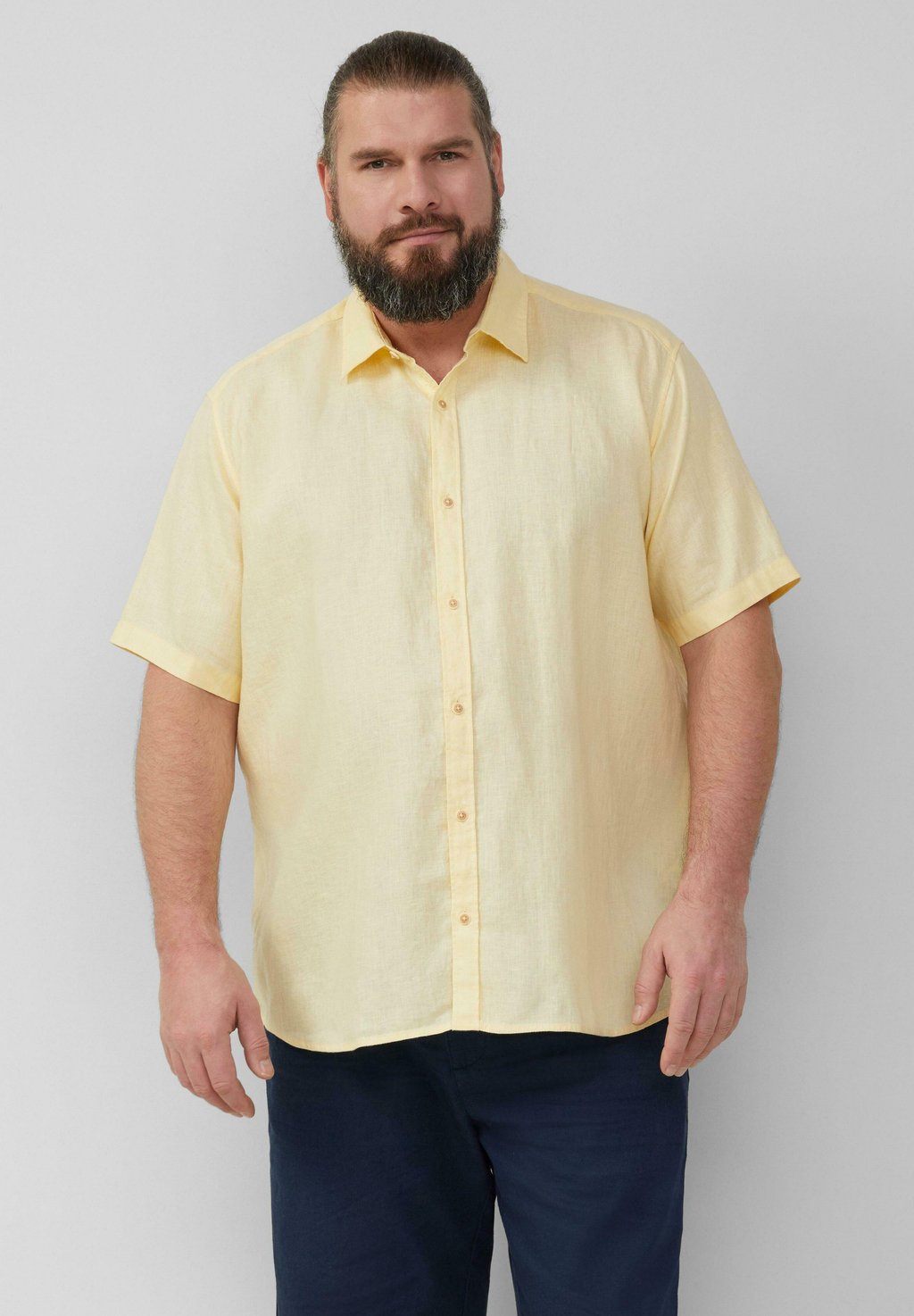

Рубашка REGULAR FIT LEICHTES KURZARM s.Oliver, желтый