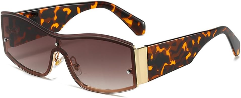 

Солнцезащитные очки UV400 с защитой от ультрафиолета — цельные, без оправы, с градиентным покрытием, подходят для женщин и мужчин, для бега и занятий спортом на открытом воздухе UYPTK, Gold-brown