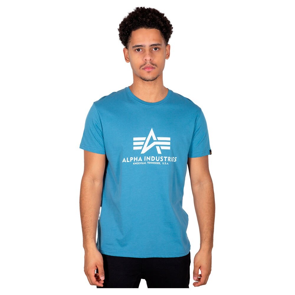 

Футболка с коротким рукавом Alpha Industries Basic, синий