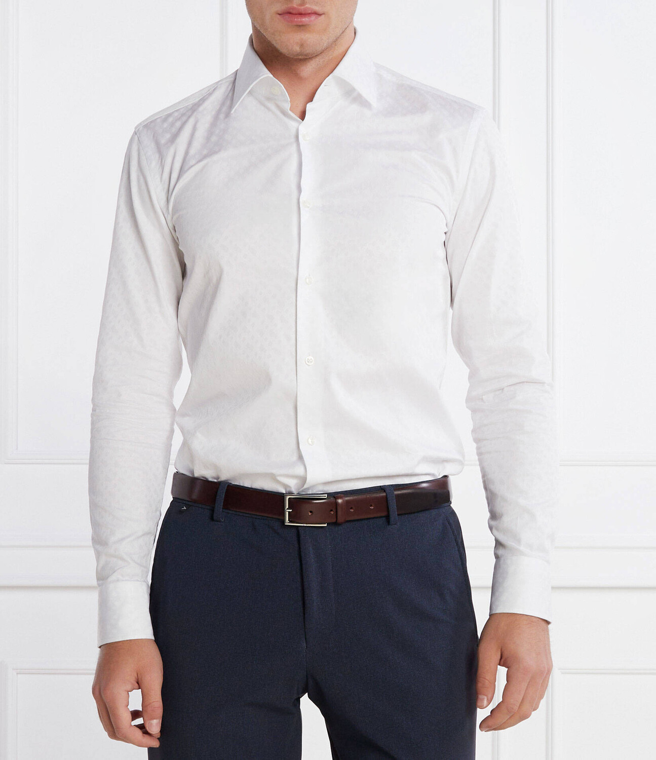 

Рубашка BOSS BLACK H-HANK-kent-C1-214 Slim Fit, белый