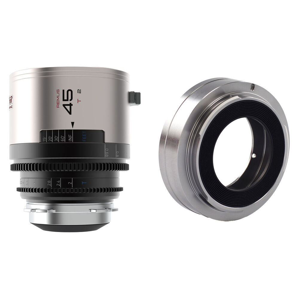 

Комплект анаморфотного объектива BLAZAR LENS Remus 45mm T2.0 1.5x и адаптера крепления (ARRI PL/Canon EF, Silver Flare)