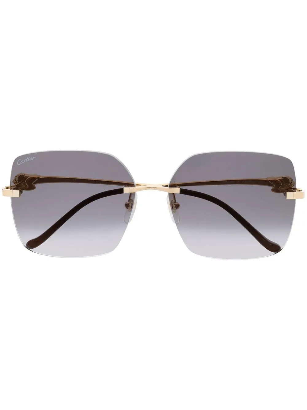 

Солнцезащитные очки с градиентными линзами Cartier Eyewear, золотой