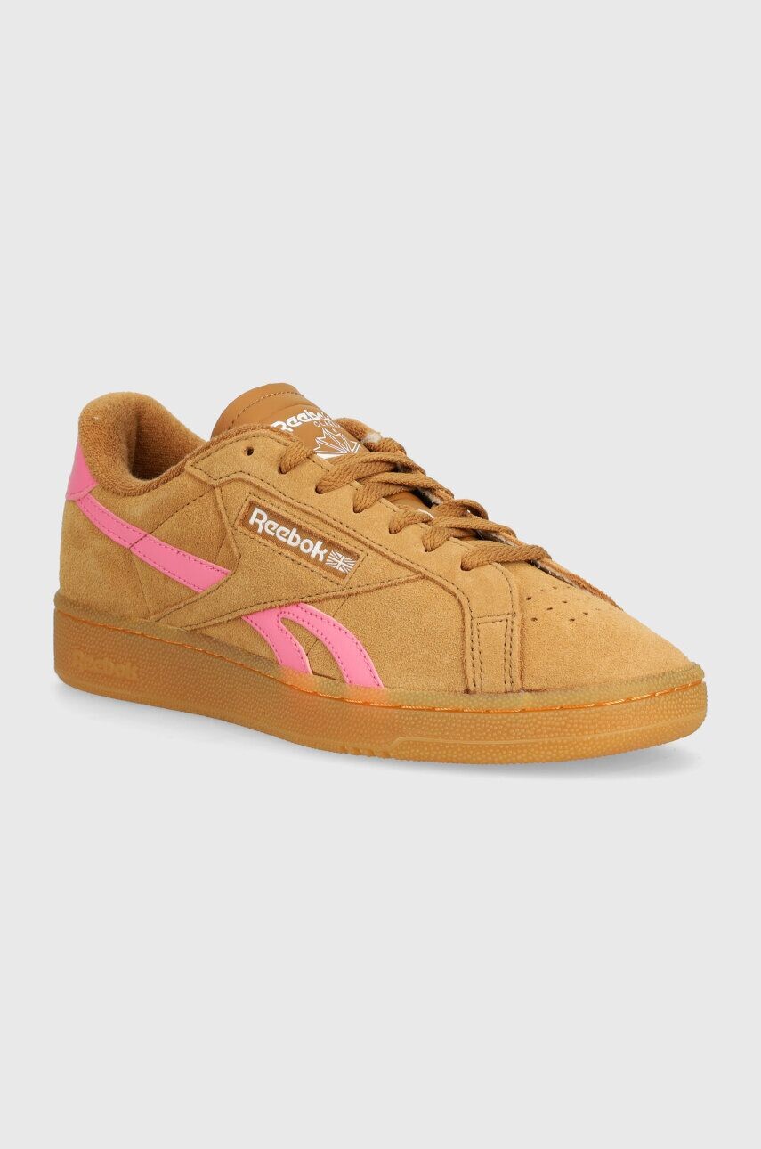 Замшевые кроссовки Reebok Classic Club C, бежевый — фото 2