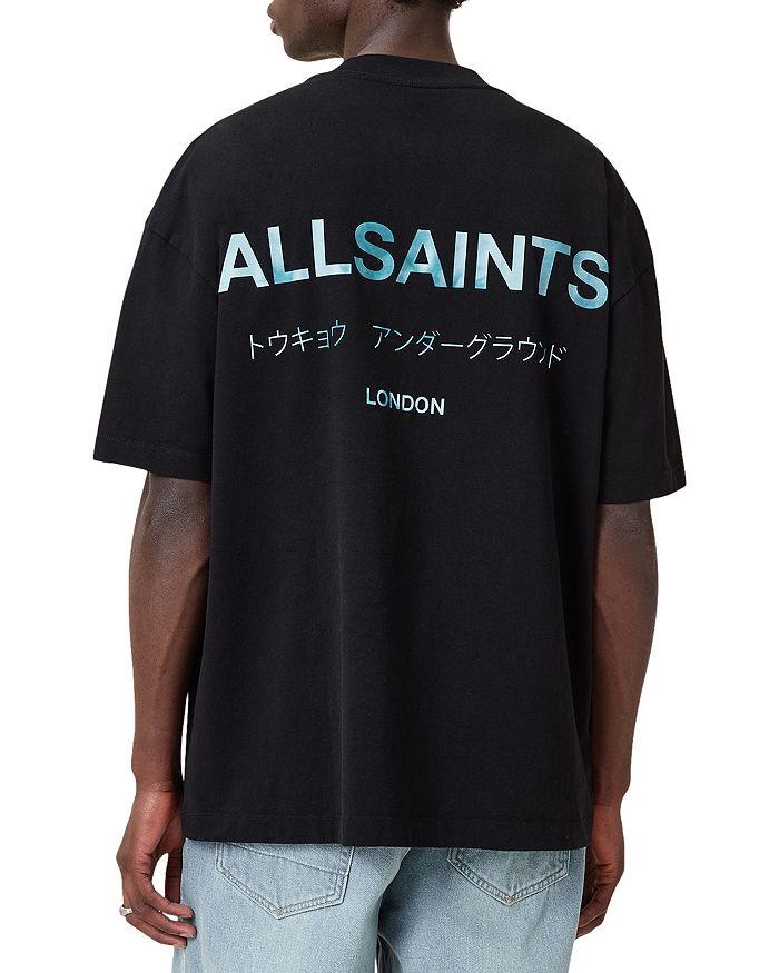 

Футболка с принтом логотипа Underground из органического хлопка ALLSAINTS, белый