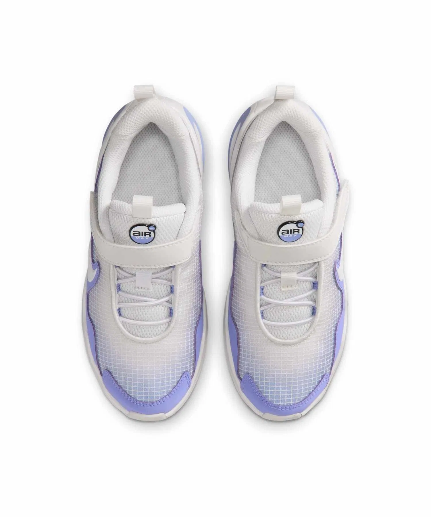 Детские кроссовки Nike Air Max Nova с сеткой и липучками серо-серебристые — фото 4