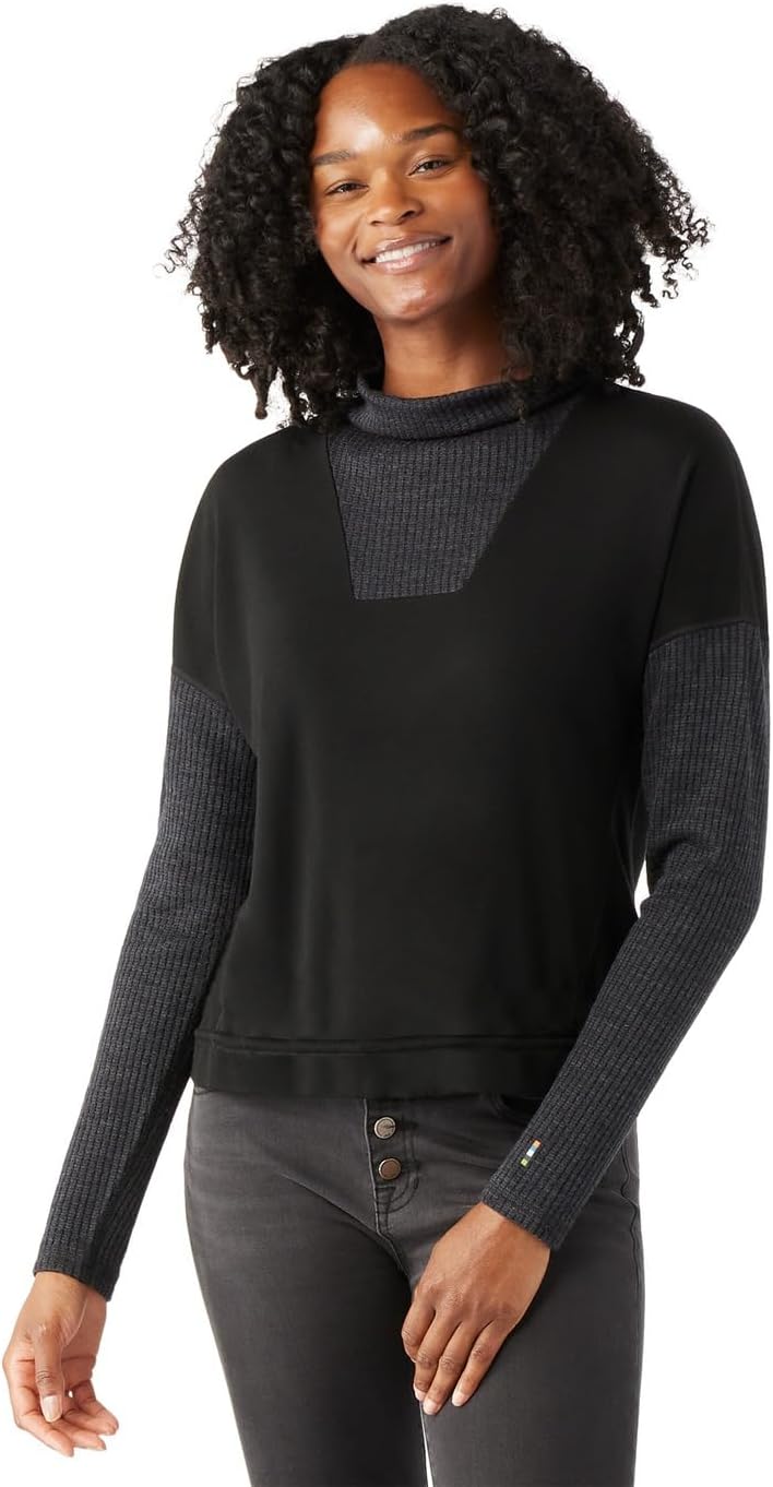 

Топ Smartwool Thermal Merino Rib Top, черный