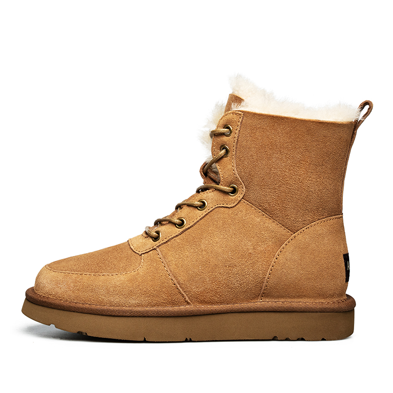 Теплые и износостойкие универсальные зимние ботинки AU&MU, гриб — фото 2