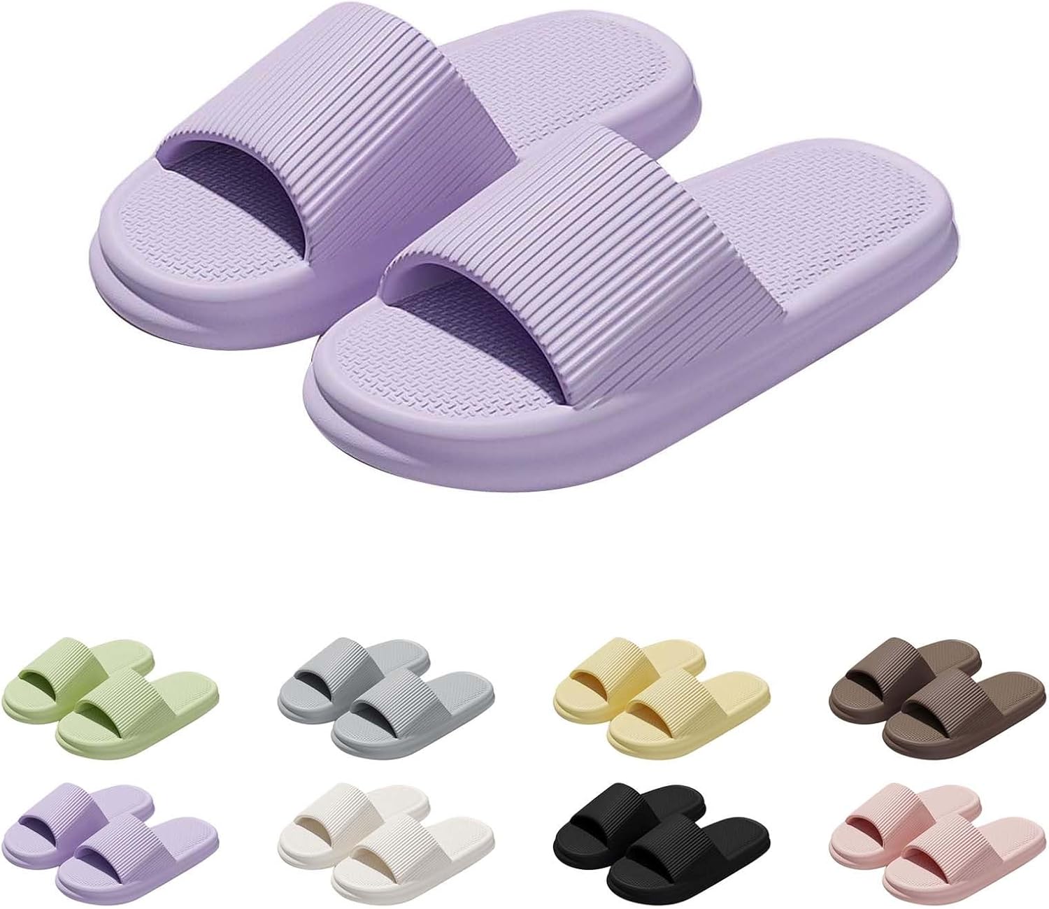 

Летние домашние тапочки Betadog с нескользящей мягкой подошвой для мужчин и женщин, размер 6, для дома и улицы, фиолетовый