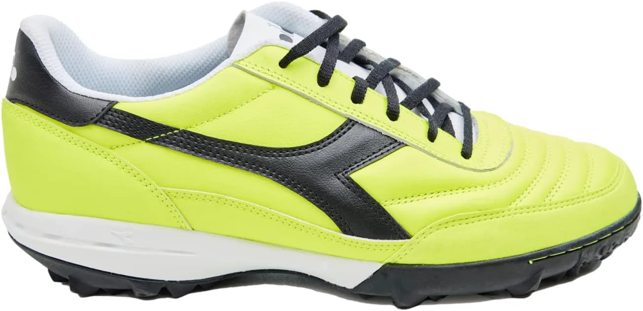 Футбольные бутсы Diadora Calcetto LT для игры на искусственном газоне - натуральная кожа, улучшенная амортизация, резина с повышенной износостойкостью, искусственный газон, оптимальное сцепление и стабильность, желтый/черный — фото 4