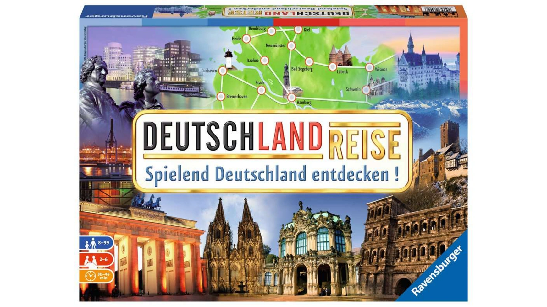 

Ravensburger Spiele классическое семейное путешествие по Германии для детей от 8 лет и старше