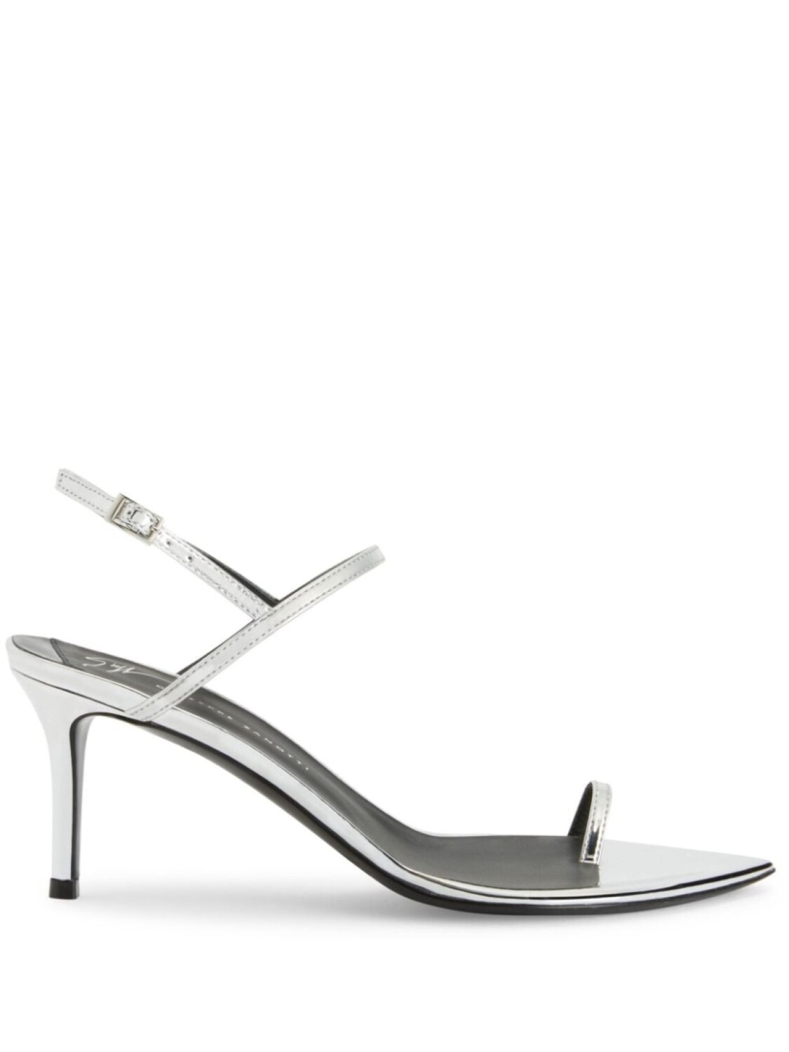 

Giuseppe Zanotti босоножки Symonne 70 с ремешком на пятке, серебристый