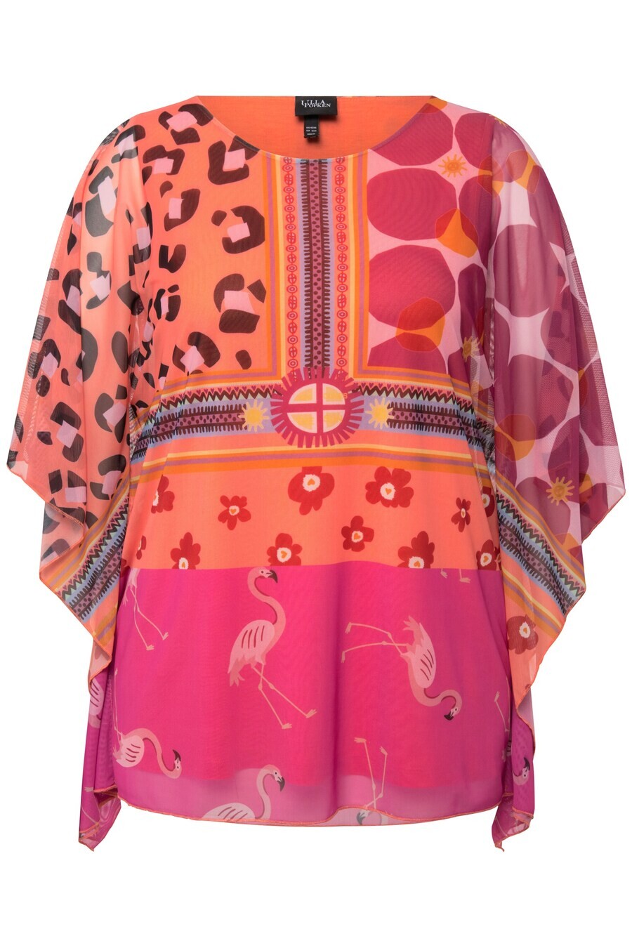 

Блузка с коротким рукавом Ulla Popken Blouse, разноцветный