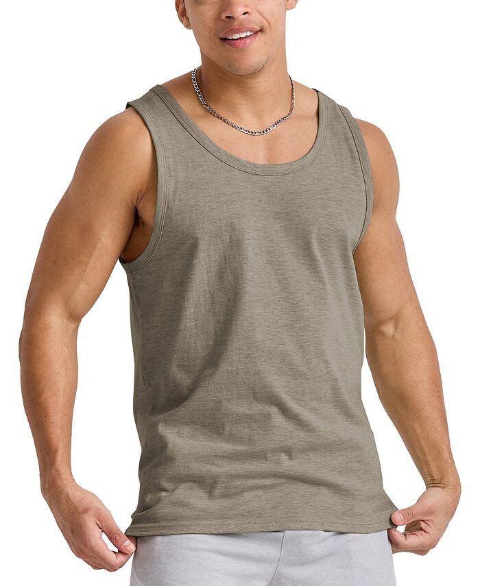 

Мужская майка Originals Tri-Blend с круглым вырезом Hanes, цвет Green
