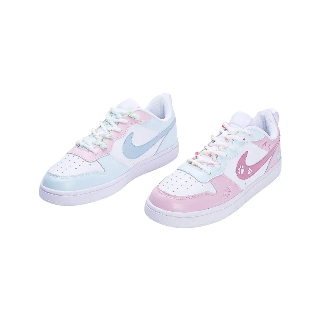

Детские скейтерские кроссовки Court Borough для младших школьников Nike, Sweetheart Paw Print