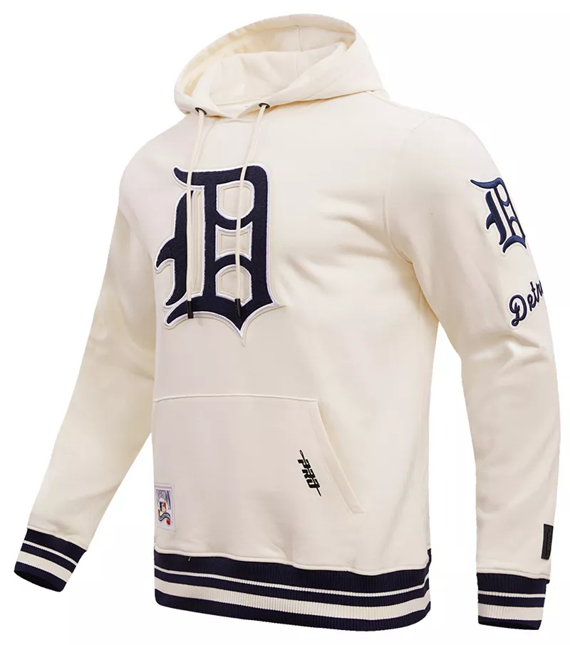 

Мужской флисовый пуловер с капюшоном Pro Standard Detroit Tigers, кремовый
