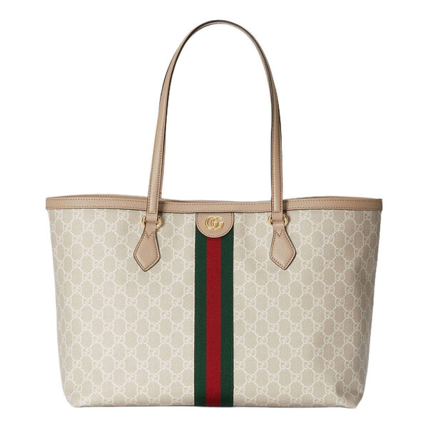 

Сумка ophidia medium gg tote 'beige white' Gucci, бежевый